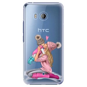 Plastové pouzdro iSaprio - Kissing Mom - Blond and Girl - HTC U11