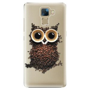 Plastové pouzdro iSaprio - Owl And Coffee - Huawei Honor 7