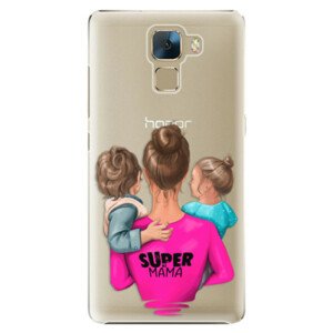 Plastové pouzdro iSaprio - Super Mama - Boy and Girl - Huawei Honor 7