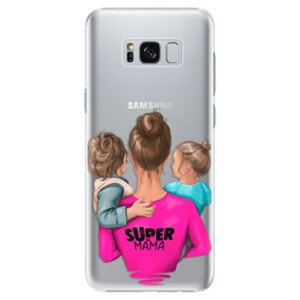 Plastové pouzdro iSaprio - Super Mama - Boy and Girl - Samsung Galaxy S8 Plus