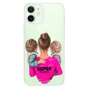Plastové pouzdro iSaprio - Super Mama - Two Boys - iPhone 12
