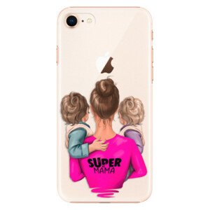 Plastové pouzdro iSaprio - Super Mama - Two Boys - iPhone 8