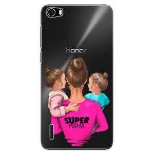 Plastové pouzdro iSaprio - Super Mama - Two Girls - Huawei Honor 6