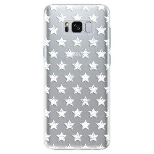 Plastové pouzdro iSaprio - Stars Pattern - white - Samsung Galaxy S8