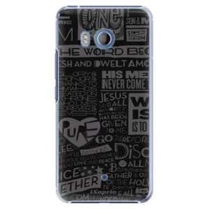 Plastové pouzdro iSaprio - Text 01 - HTC U11