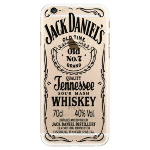 Plastové pouzdro iSaprio - Transparent Black Jack - iPhone 6/6S