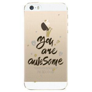 Plastové pouzdro iSaprio - You Are Awesome - black - iPhone 5/5S/SE