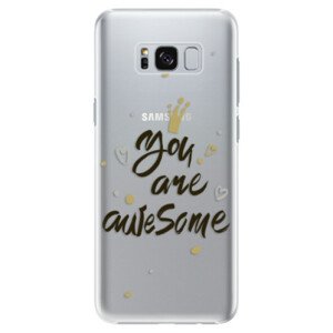 Plastové pouzdro iSaprio - You Are Awesome - black - Samsung Galaxy S8