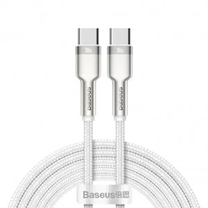 Baseus Cafule kabel USB-C / USB-C 100W 5A 2m, bílé (CATJK-D02)