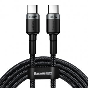 Baseus Cafule kabel USB-C / USB-C PD 2.0 5A 2m, šedý (CATKLF-ALG1)