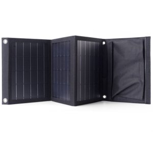 Choetech SC005 cestovní solární nabíječka 2x USB 22W (82 x 24 cm), černá (SC005)