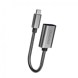 Dudao L15M OTG adaptér USB / Micro USB 2.0, šedý (L15M)