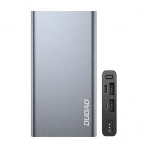 Dudao K5Pro Power Bank 10000mAh 2x USB, stříbrný