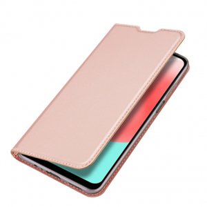 DUX DUCIS Skin Pro knížkové kožené pouzdro na Samsung Galaxy A32 5G, růžové