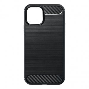 Forcell Carbon silikonový kryt na iPhone 11 Pro, černý