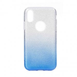 Forcell Shining silikonový kryt na iPhone 11 Pro, modrý/stříbrný