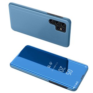 MG Clear View knížkové pouzdro na Samsung Galaxy A14, modré