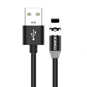 KAKU Magnetic kabel USB / Lightning 3A 1m, černý (KSC-306)