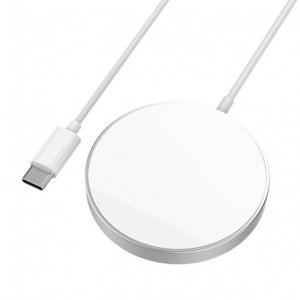 KAKU bezdrátová magnetická nabíječka na iPhone 12, MagSafe, 15W, USB-C, bílá (KSC-512)
