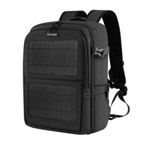 PULUZ batoh na fotoaparát se solárními panely 12W, černý (PU5018B)