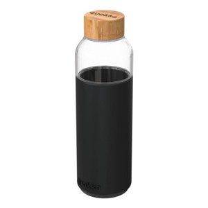 Quokka Flow skleněná láhev 660 ml, černá