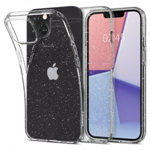 Spigen Liquid Crystal silikonový kryt na iPhone 13, glitter průsvitný (ACS03516)