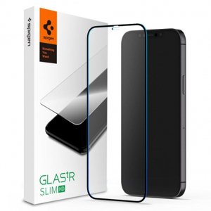 Spigen Glas.Tr Slim Full Cover ochranné sklo na iPhone 12 mini, černé (AGL01534)