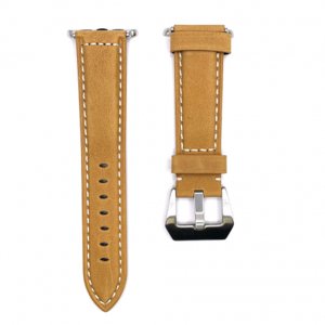 BStrap Leather Lux řemínek na Apple Watch 42/44/45mm, silver/brown (SAP011C05)