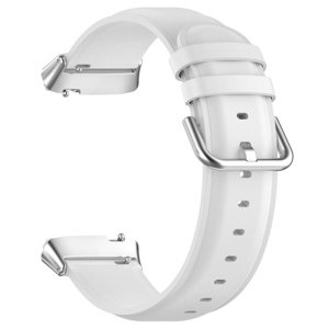 BStrap Leather řemínek na Xiaomi Redmi Watch 3 Active / Lite, white
