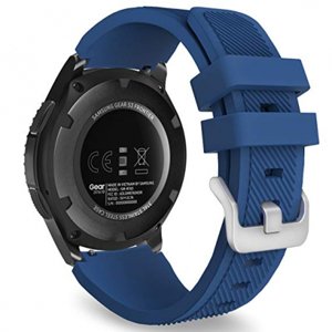 BStrap Silicone Sport řemínek na Samsung Galaxy Watch 3 45mm, dark blue (SSG006C0601)