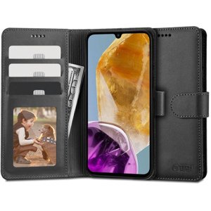 Tech-Protect Wallet knížkové pouzdro na Samsung Galaxy M15 5G, černé