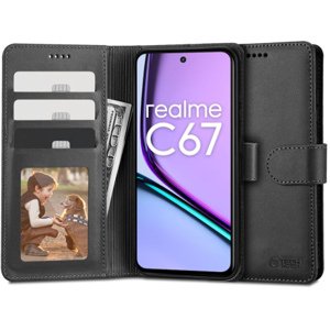 Tech-Protect Wallet knížkové pouzdro na Realme C67 4G, černé