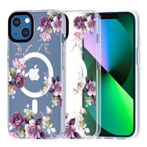 Tech-Protect Magmood MagSafe kryt na iPhone 13, spring floral