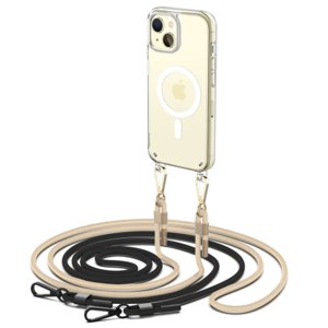 Tech-Protect FlexAir Chain MagSafe kryt na iPhone 15, černý/béžový
