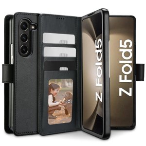Tech-Protect Wallet knížkové pouzdro na Samsung Galaxy Z Fold 5, černé
