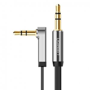 Ugreen AV119 Flat audio kabel 3.5mm mini jack 0.5m, černý (AV119 10596)
