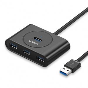 Ugreen CR113 4x USB HUB adaptér 0.5m, černý (20290)