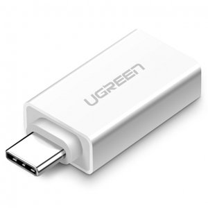 Ugreen OTG adaptér USB 3.0 / USB-C F/M, bílý (30155)
