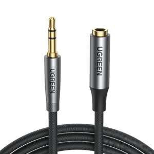 Ugreen AV190 audio kabel 3.5mm mini jack M/F 2m, šedý (AV190)