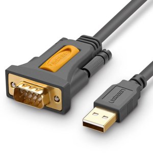 Ugreen CR104 kabel USB / DB9 RS-232 1.5m, šedý (CR104)