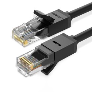 Ugreen Flat síťový kabel LAN Cat.6 5m, černý (NW102)