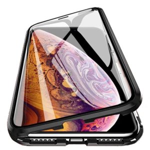 MG Magnetic Full Body Glass magnetické pouzdro na iPhone 15, černé