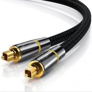 MG Fiber Toslink audio optický kabel SPDIF 1.5m, černý (WOPT-15)