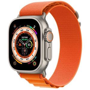 Apple Watch Ultra Titanium Case Alpine Loop barva Orange velikost pásku M (145 - 190 mm) MQFL3CS/A