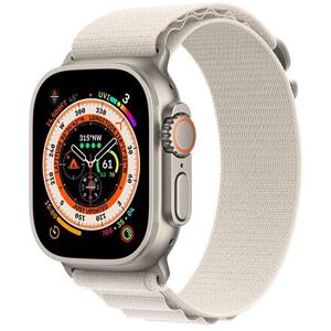 Apple Watch Ultra Titanium Case Alpine Loop barva Starlight velikost pásku S (130 - 160 mm)