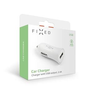 FIXED USB Car Charger 12W, white FIXCC-U-WH