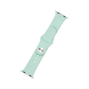 FIXED Silicone Strap Set for Apple Watch 42/44/45 mm, light green FIXSST-434-LGGRE