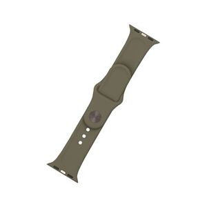 FIXED Silicone Strap Set for Apple Watch 42/44/45 mm, olive