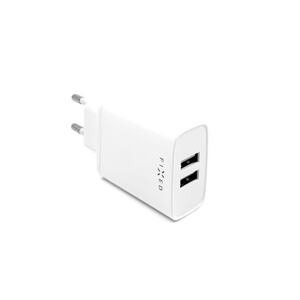 FIXED Dual USB Travel Charger 15W, white