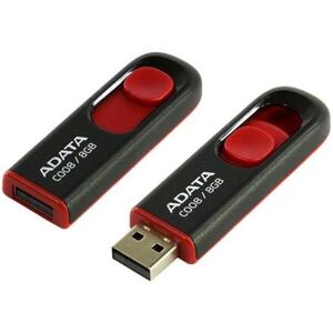 ADATA C008/8GB/USB 2.0/USB-A/Červená AC008-8G-RKD